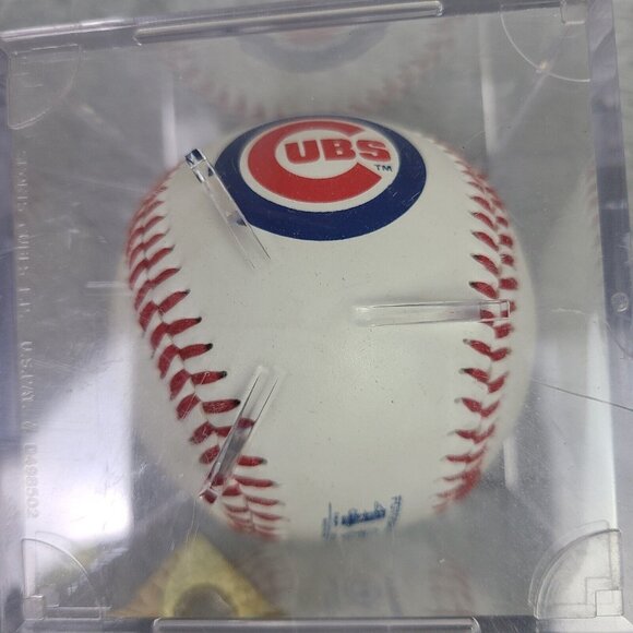 2002 Chicago Cubs Fotoball Baseball in Case‎ - Picture 2 of 5